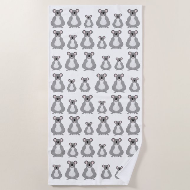 Koalas Beach Towel (Front)