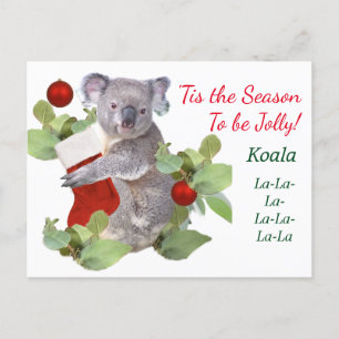 Koalas Christmas Postcard