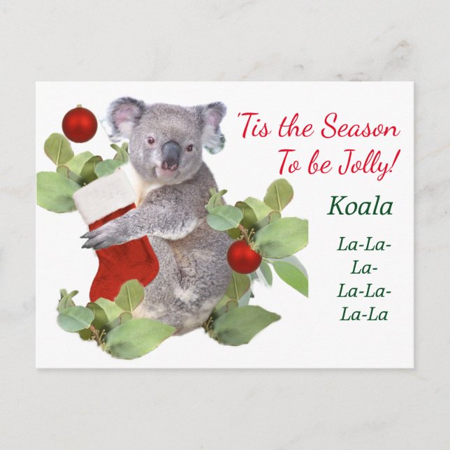 Koalas Christmas Postcard (Front)