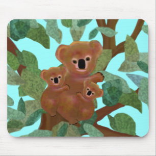 Koalas in the Eucalyptus Mousepad