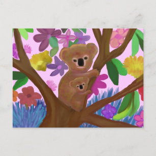 Koalas Just Hanging Around Postcard