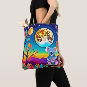 Koala's Moonlit Night Tote Bag