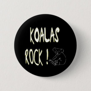 Koalas Rock! Button