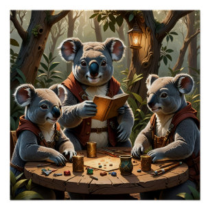 Koalas Role Playing Poster