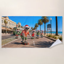Koalas Skateboarding Christmas