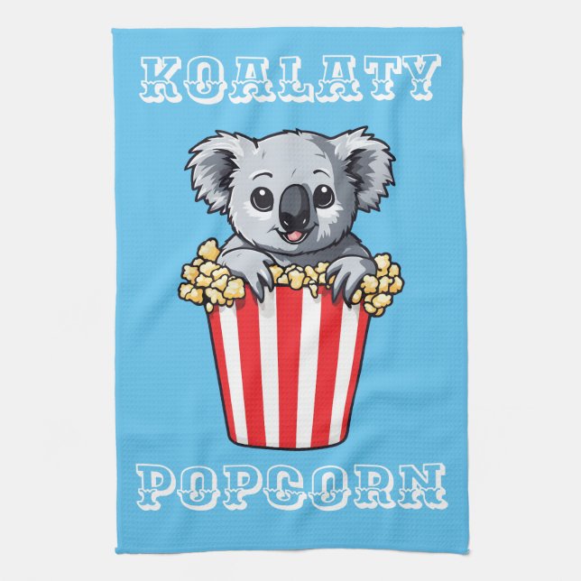 Koalaty Popcorn Tea Towel (Vertical)