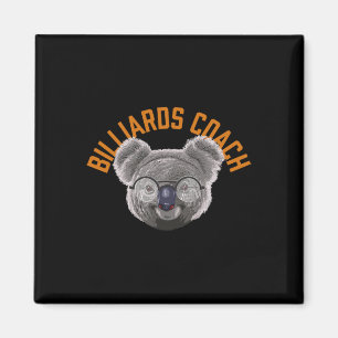 Koalified Billiards Coach Pool Player Funny Billia Magnet