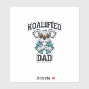 Koalified Dad Cute Koala Father Shirt Design_1