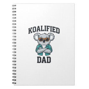 Koalified Dad Cute Koala Father Shirt Design_1 Notebook