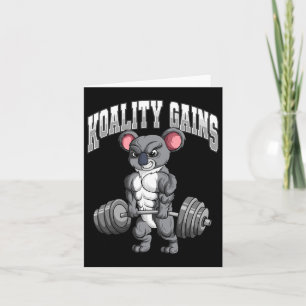 Koality Gains Fitness Gym Koala Bodybuilding  Card