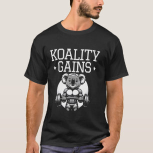 Koality gains Funny Koala Interval Training Gym Wo T-Shirt
