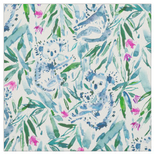 KOALITY TIME Cute Watercolor Koalas Fabric