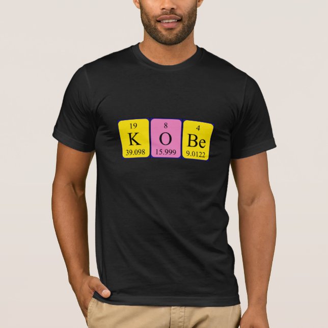 Kobe periodic table name shirt (Front)