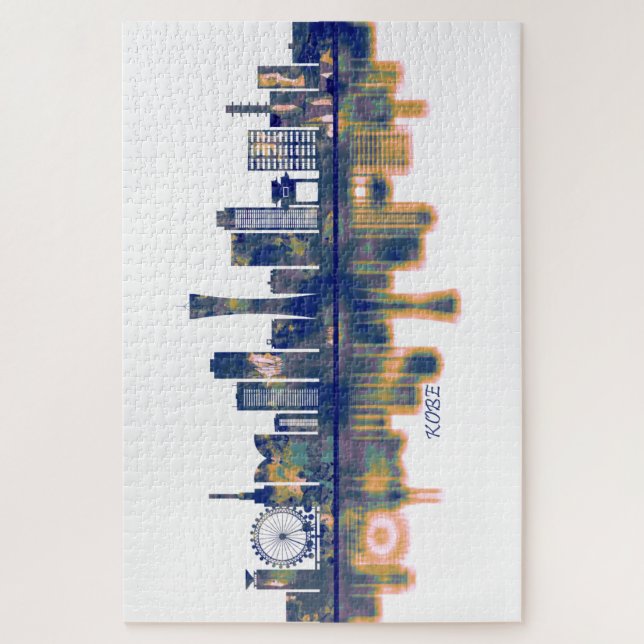 Kobe Skyline Jigsaw Puzzle (Vertical)
