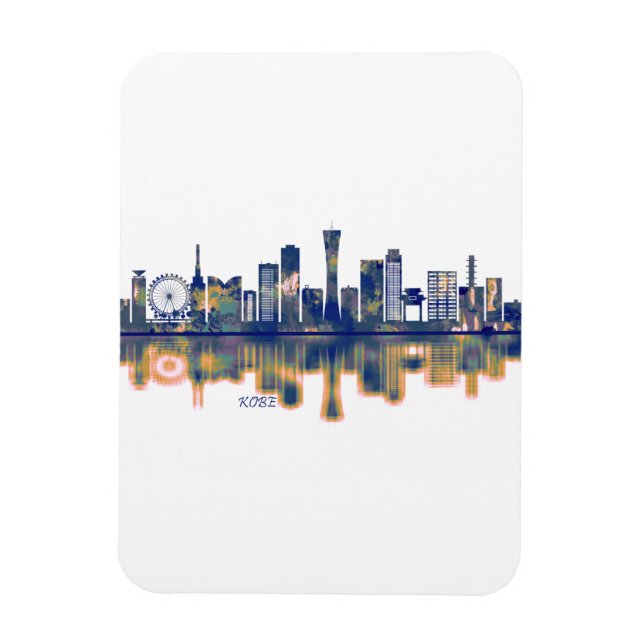 Kobe Skyline Magnet (Vertical)