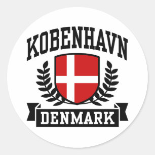 Kobenhavn Classic Round Sticker
