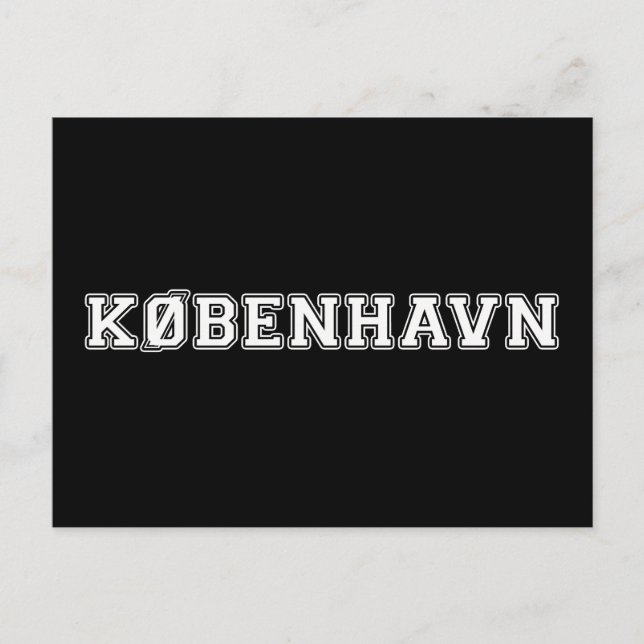 Kobenhavn Danmark Postcard (Front)