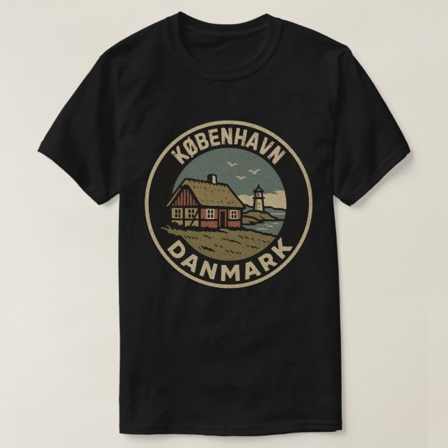 København, Denmark Danmark  T-Shirt (Design Front)