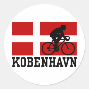 Kobenhavn (male) classic round sticker