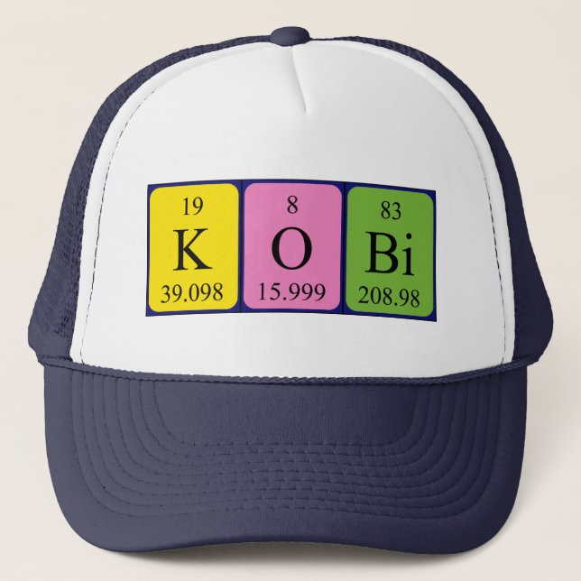 Kobi periodic table name hat (Front)