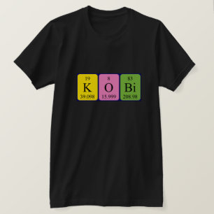 Kobi periodic table name shirt