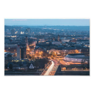 Koblenz at night photo print