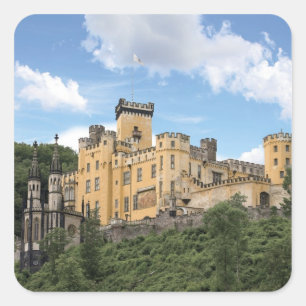 Koblenz, Germany, Stolzenfels Castle, Schloss Square Sticker