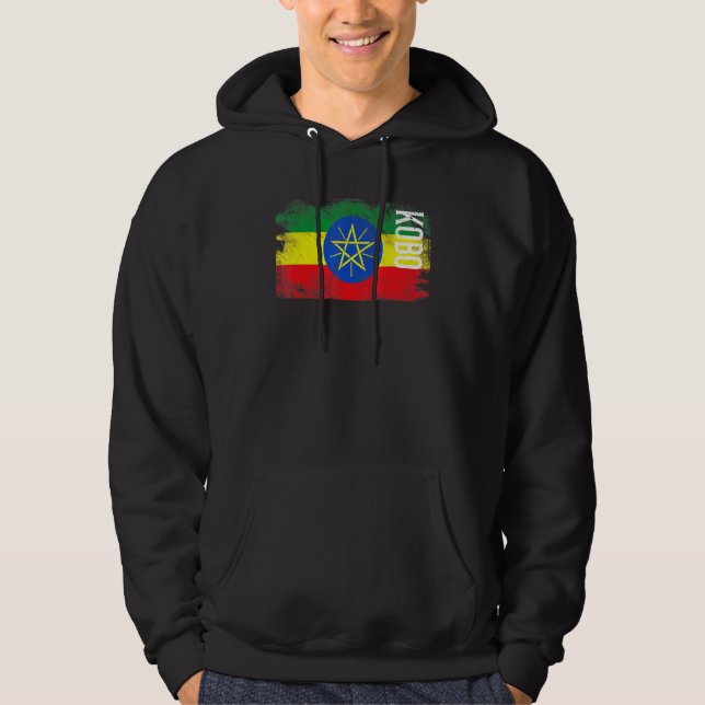 Kobo Ethiopia Flag For Ethiopians Men Women Kids Hoodie (Front)