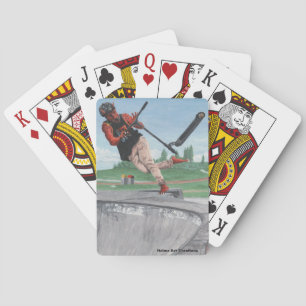 Kobold Kick Scooter Tricks Fantasy Playing Cards