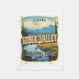 Kobuk Valley National Park Alaska Hiking Camping Fleece Blanket