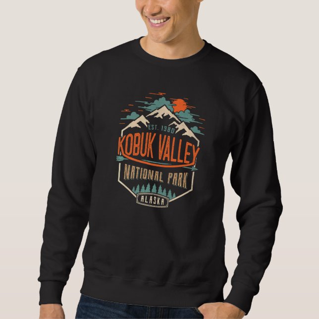 Kobuk Valley National Park Alaska Tavel Vintage Sweatshirt (Front)