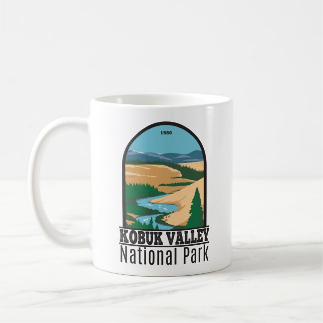 Kobuk Valley National Park Alaska Vintage Coffee Mug (Left)