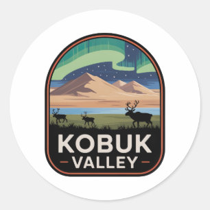 Kobuk Valley National Park Vintage Badge Classic Round Sticker