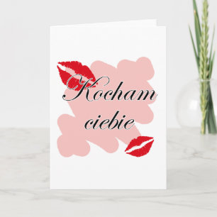 Kocham ciebie - Polish I love you Holiday Card