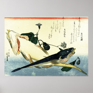 Kochi - Hiroshige's Colourful Japanese Fish Print