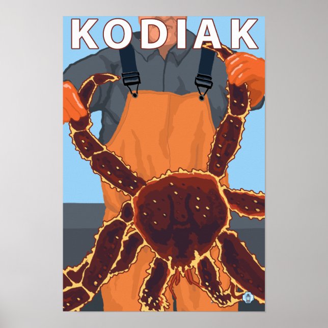 Kodiak, AlaskaAlaskan King Crab Poster (Front)