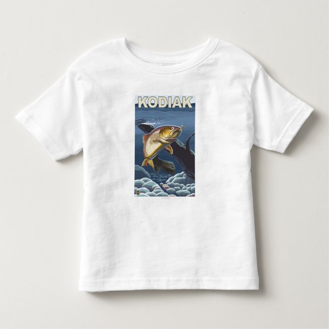 Kodiak, AlaskaCutthroat Trout Cross-Section Toddler T-Shirt (Front)