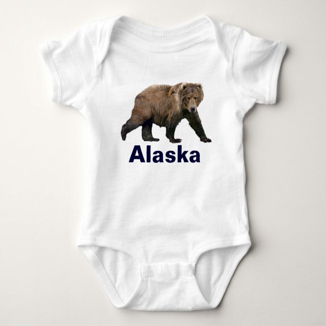 Kodiak Bear Baby Bodysuit (Front)
