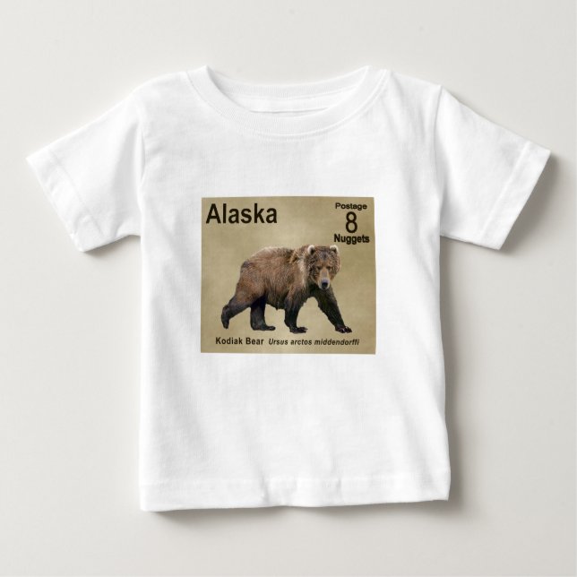Kodiak Bear Baby T-Shirt (Front)