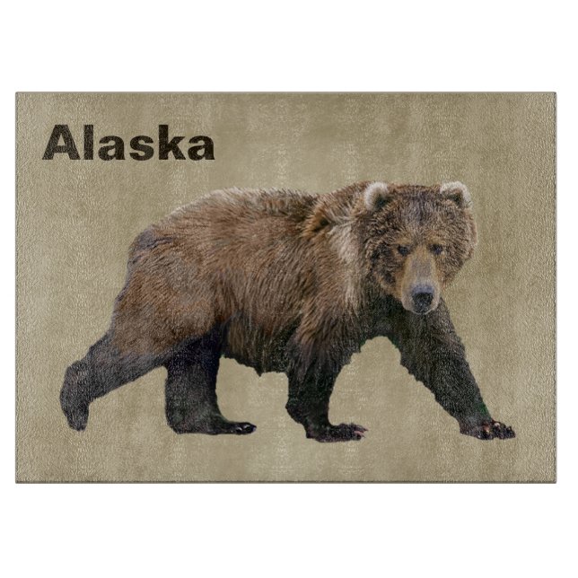 Kodiak Bear Cutting Board (Front)