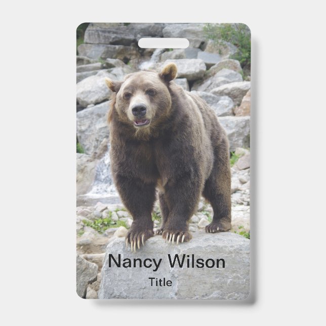 Kodiak Bear ID Badge (Front)