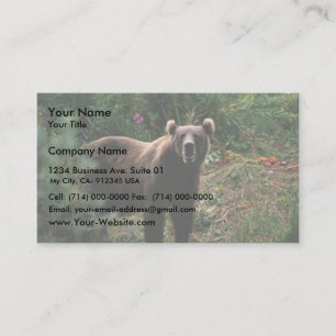 Kodiak Brown Bear Business Card