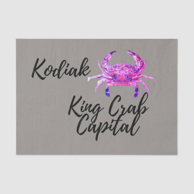 Kodiak Crab Capital Tissue Paper (Front)