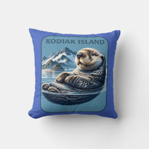 Kodiak Island Sea Otter Alaska Cushion