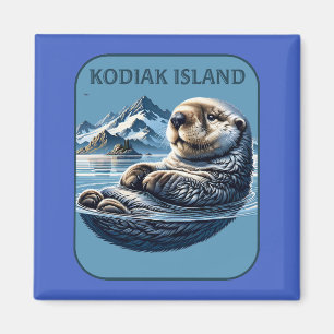 Kodiak Island Sea Otter Alaska Magnet