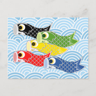 Kodomo-no-hi Carp Streamers Postcard