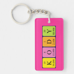 Kody periodic table name keyring
