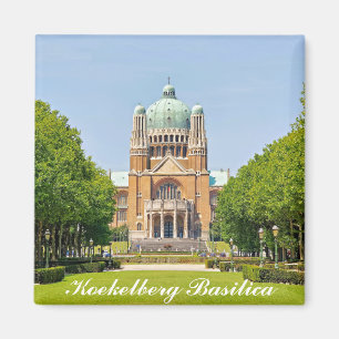 Koekelberg basilica in Brussels travel souvenir Magnet