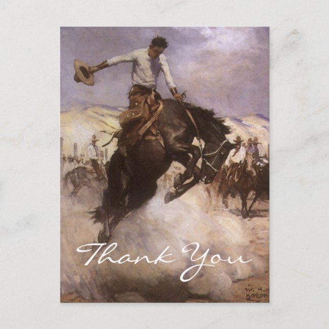 Koerner's Breezy Riding Postcard (Front)