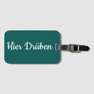 Kofferanhänger - Hier Drüben Luggage Tag
